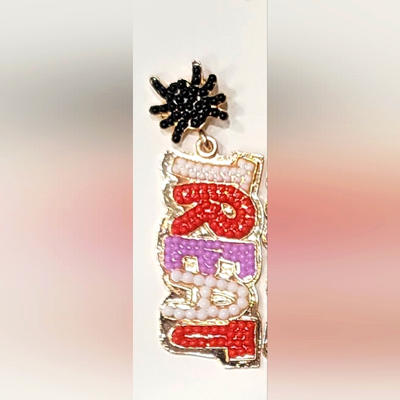 NWT "Trick Treat" Halloween spider earrings. - Picture 3 of 5